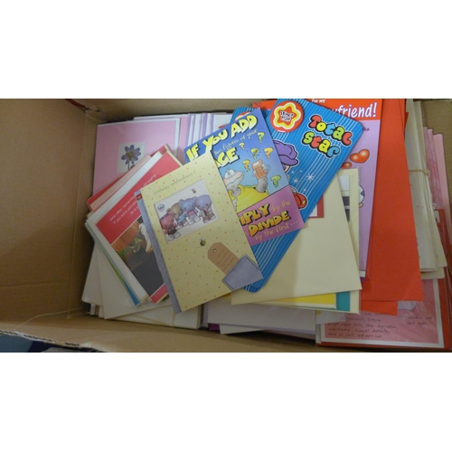 2309 - A box of assorted greetings cards