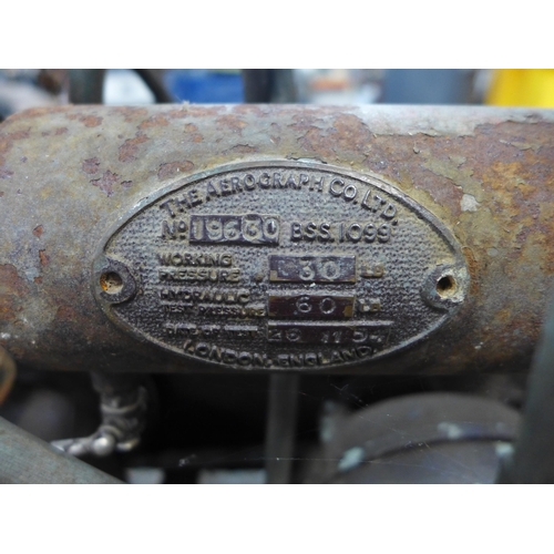 2327 - A 1954 Aerograph Co. Ltd., air compressor - failed electrical safety test due to earth continuity an... 