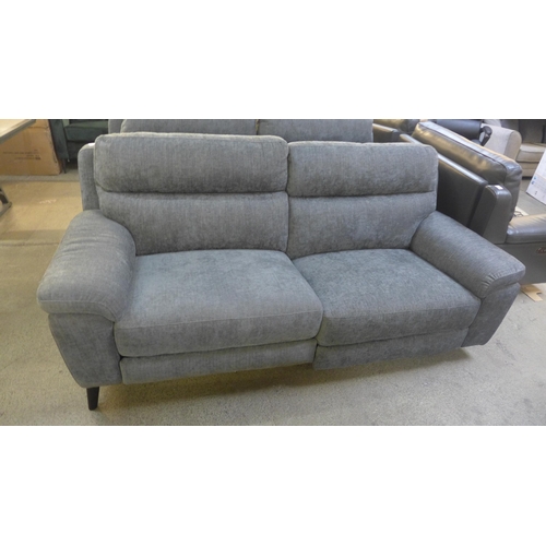 1504 - A Grace charcoal three seater power recliner * this lot is subject to VAT