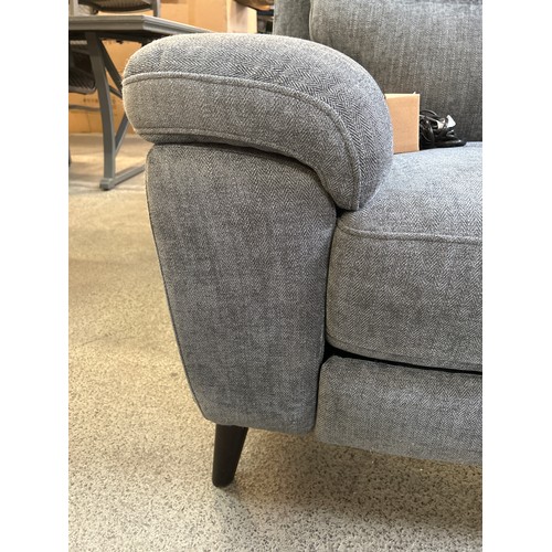 1505 - A Grace charcoal fabric 3 seater recliner sofa, original RRP £874.99 +VAT (4188-13) *This lot is sub... 