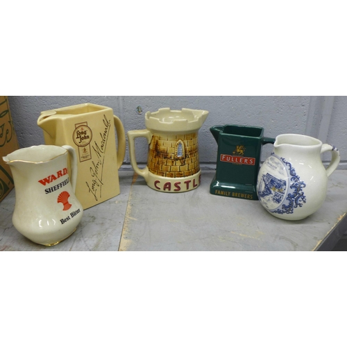 1117 - Three boxes of whisky and beer advertising jugs **PLEASE NOTE THIS LOT IS NOT ELIGIBLE FOR POSTING A... 