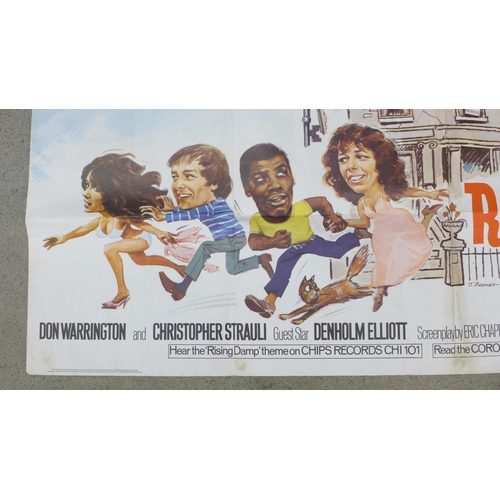 665 - A full size colour original film poster of Rising Damp starring Leonard Rossiter