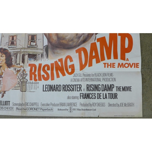 665 - A full size colour original film poster of Rising Damp starring Leonard Rossiter