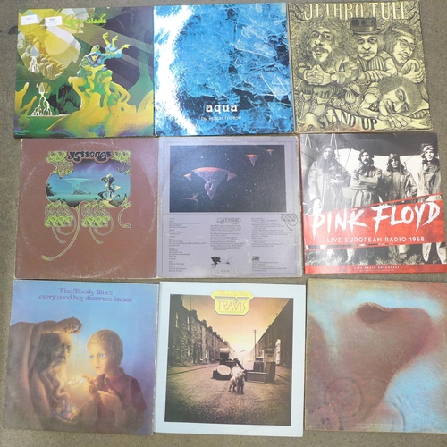 692 - Twelve prog rock LP records