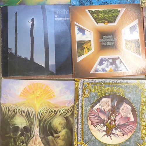 692 - Twelve prog rock LP records