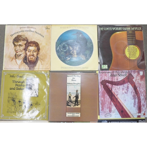 704 - Fifteen folk and folk rock LP records