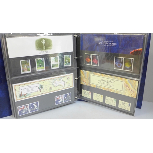 712A - Stamps; an album of 1980s GB presentation packs (44)