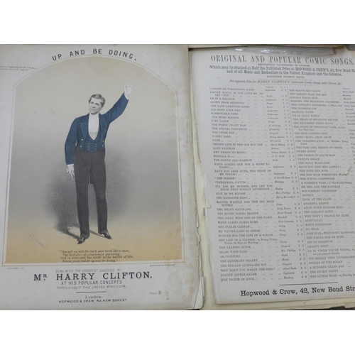 717 - A collection of original early 20th Century sheet music and a large selection of early 20th Century ... 