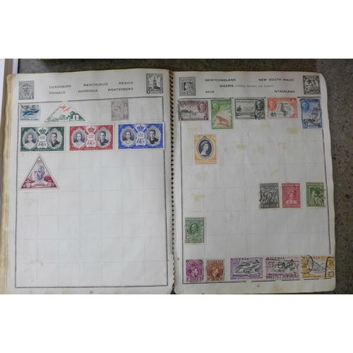 720 - Stamps; a box of stamps, covers, etc., loose and in albums