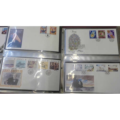 738 - Six albums of first day covers, 1960s onwards