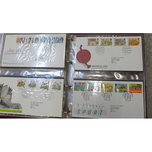 738 - Six albums of first day covers, 1960s onwards