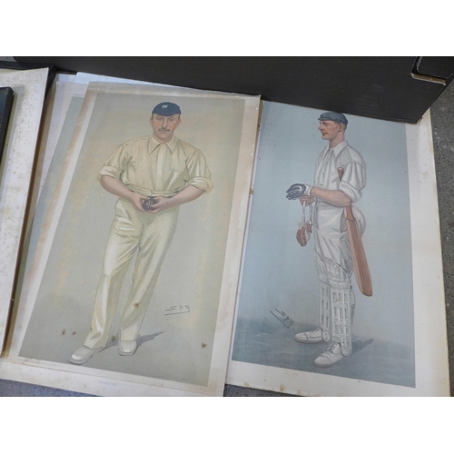 742 - Vanity Fair, all originals, cricket, Tom Hayward, Bosanquet, Oxford Cricket, Yorkshire, Monkey, Regg... 