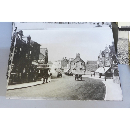 752 - A large collection of over 400 original real photo postcards covering many topographical themes from... 