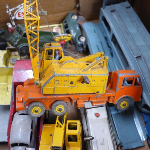 777 - A collection of die-cast Dinky Toys model vehicles, playworn