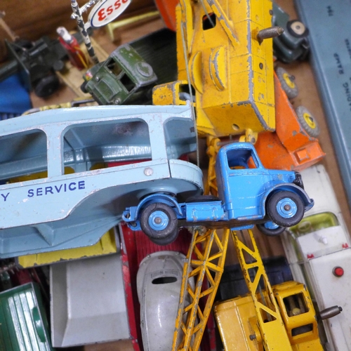 777 - A collection of die-cast Dinky Toys model vehicles, playworn