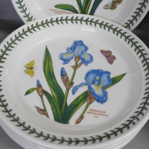 783 - A collection of Portmeirion Botanic Garden china, six large plates, six medium plates and six cups