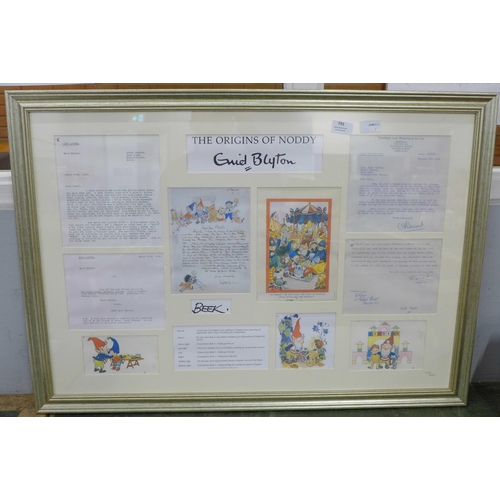 791 - A limited edition print, The Origins of Noddy, Enid Blyton, 468/1000 **PLEASE NOTE THIS LOT IS NOT E... 