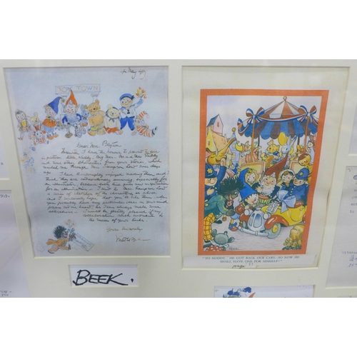 791 - A limited edition print, The Origins of Noddy, Enid Blyton, 468/1000 **PLEASE NOTE THIS LOT IS NOT E... 