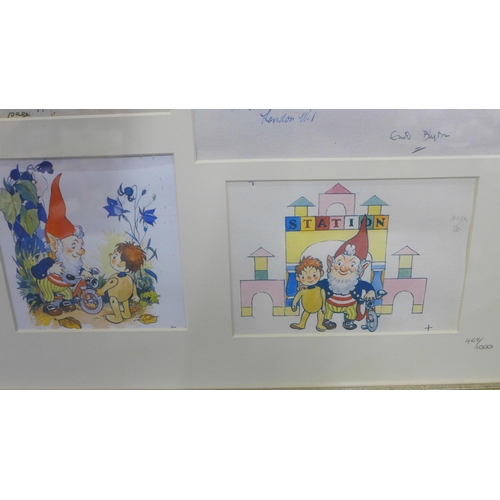 791 - A limited edition print, The Origins of Noddy, Enid Blyton, 468/1000 **PLEASE NOTE THIS LOT IS NOT E... 