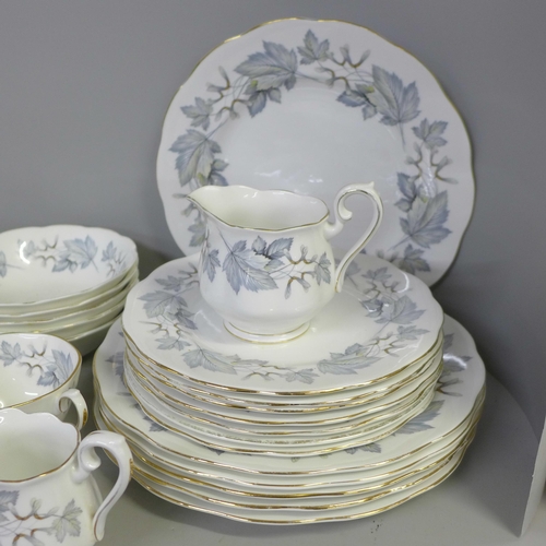 795 - A Royal Albert silver maple teaset and dinnerwares **PLEASE NOTE THIS LOT IS NOT ELIGIBLE FOR POSTIN... 