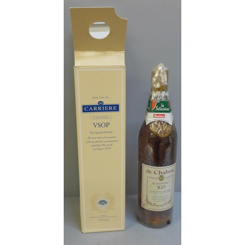 803 - One bottle, Carriere Cognac VSOP, boxed **PLEASE NOTE THIS LOT IS NOT ELIGIBLE FOR POSTING AND PACKI... 