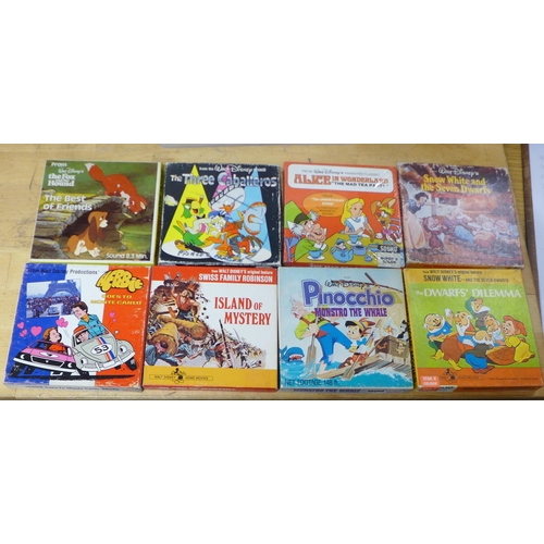 808B - Three boxes of Walt Disney Super 8 cartoons, short films, etc., approximately 80 in total