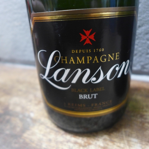 821 - A bottle of Lanson Champagne Black Label Brut and a bottle of Bollinger special cuvee Champagne **PL... 