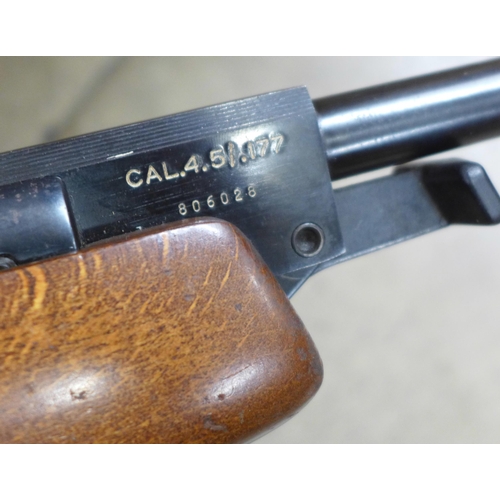 833 - A Webley Omega .177 air rifle with Bentley Nikko Sterling 4 x 40