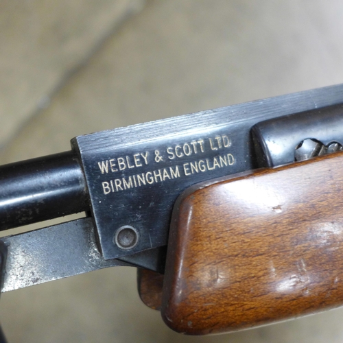 833 - A Webley Omega .177 air rifle with Bentley Nikko Sterling 4 x 40