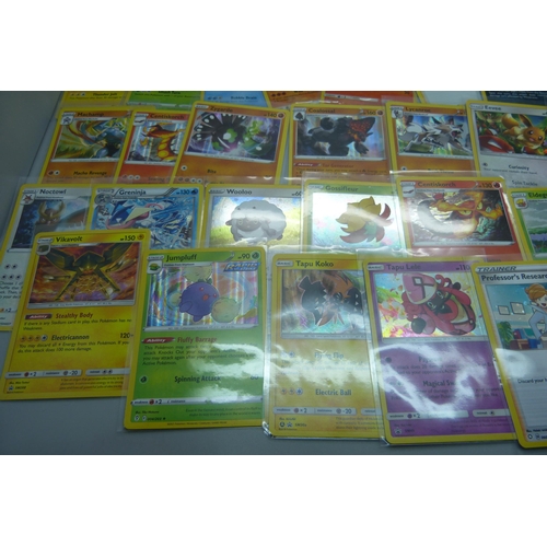 845 - Fifty holographic Pokemon cards