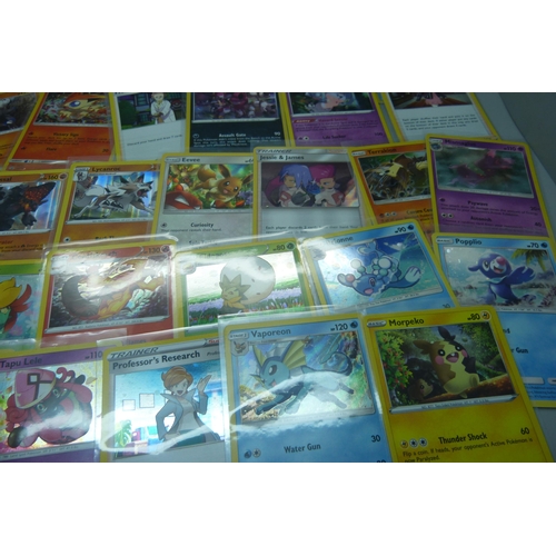 845 - Fifty holographic Pokemon cards