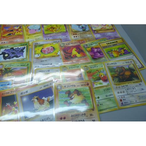 847 - Fifty vintage Japanese Pokemon cards