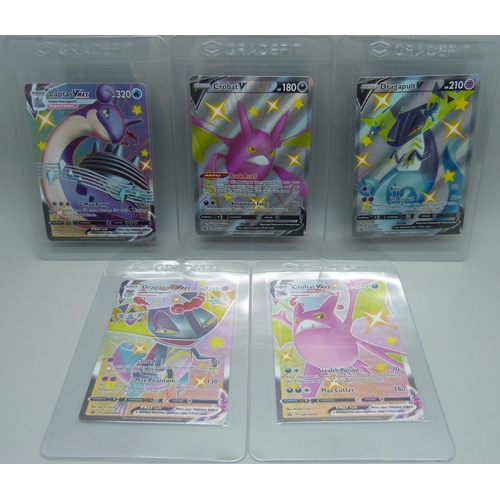 854 - Five Shining Fates Full Art Rare Pokemon cards