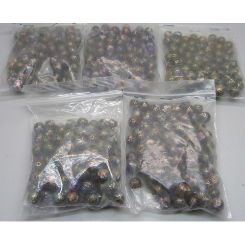 918 - 500 cloisonne vintage beads, for stringing