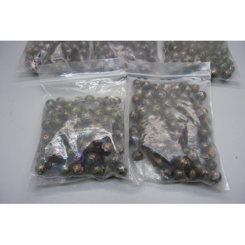 918 - 500 cloisonne vintage beads, for stringing