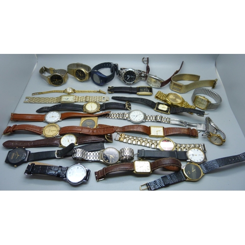 923 - A collection of wristwatches including Rotary, Avia, Lorus, Timex, etc., (26), some a/f