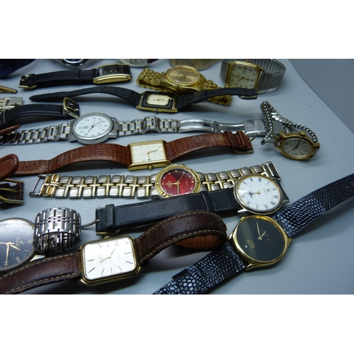 923 - A collection of wristwatches including Rotary, Avia, Lorus, Timex, etc., (26), some a/f