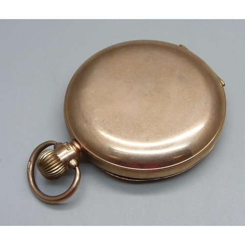 938 - A 9ct gold full-hunter pocket watch, Selex, the dial marked W.H. May, Nottingham, the case hallmarke... 