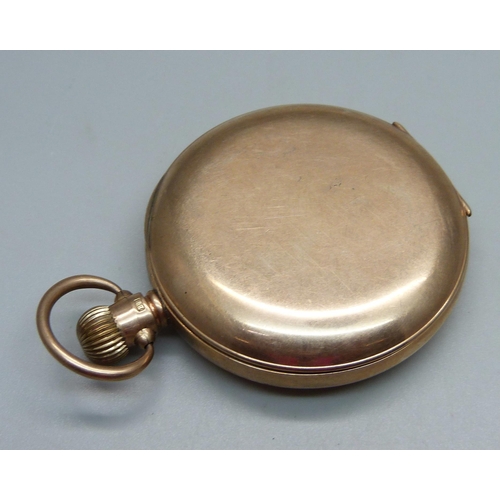 938 - A 9ct gold full-hunter pocket watch, Selex, the dial marked W.H. May, Nottingham, the case hallmarke... 