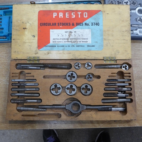 2031 - Four assorted tap and die sets