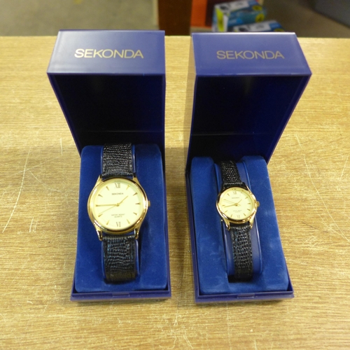 2131 - One women's and one gent's Sekonda watches