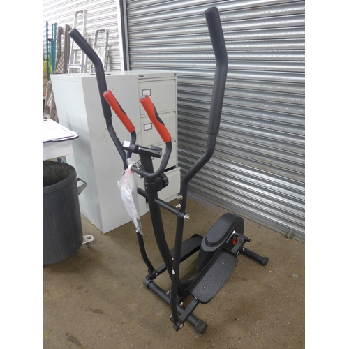 2265 - A quantity of gym equipment including a York 250 weights/exercise bench, an E-Strider E1660 cross tr... 