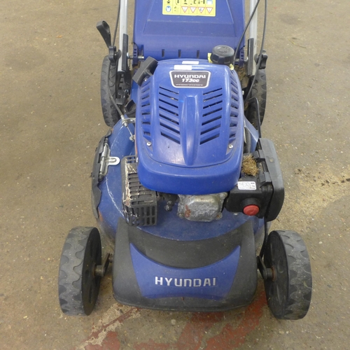 2278 - A Hyundai 173cc self driving petrol driven lawn mower