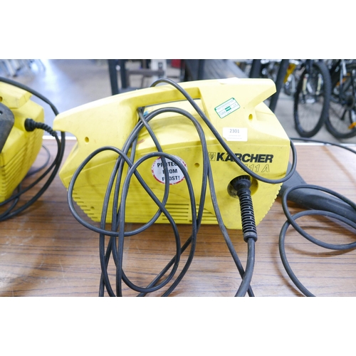 2301 - 2 Karcher 411A jet washers