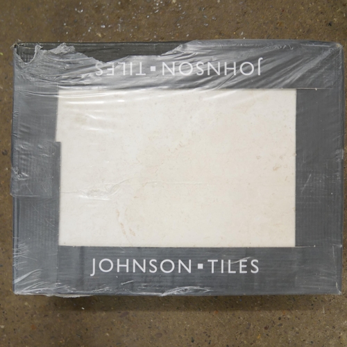 2328 - 22 Boxes and some loose Johnson Tiles, natural stone effect ceramic tiles, each box contains 10 tile... 