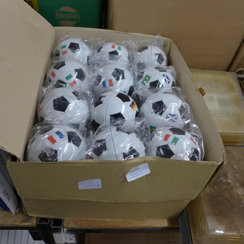 2425 - 2 Boxes of football money boxes - unused (12 in a box)