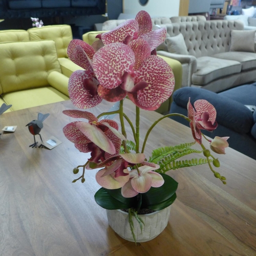 1358 - An artificial Fern and Orchid arrangement, H 50cms (52458215)   #