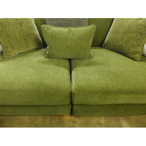 1398 - An Abingdon four seater sofa in moss green, RRP £2,199