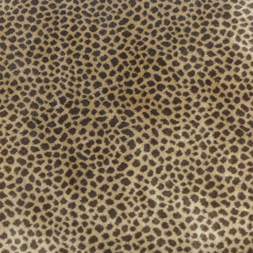 1483 - A leopard print velvet high back side chair