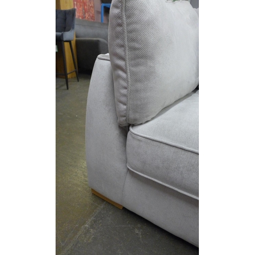 1488 - A Barker and Stonehouse aluminium velvet upholstered armchair RRP £1129